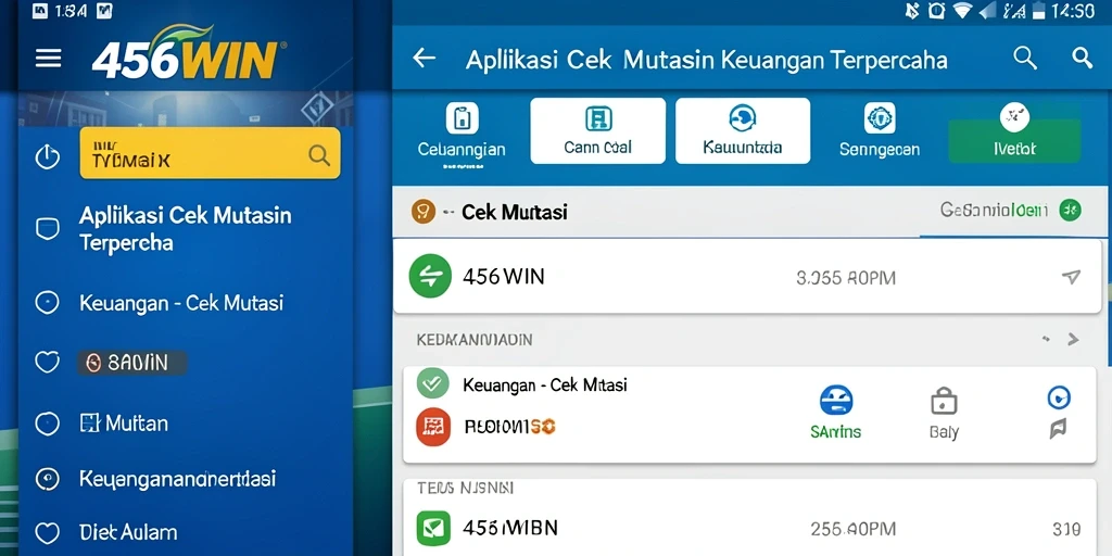 Antarmuka aplikasi Cek Mutasi 456WIN yang intuitif dan informatif.