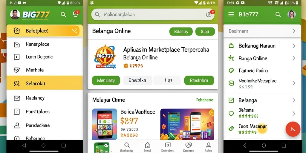 Tampilan antarmuka utama BIG777 yang menarik dan mudah digunakan.