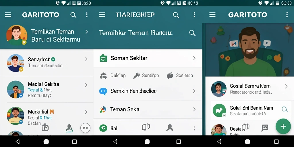 Antarmuka pengguna GARITOTO yang sederhana dan menarik.