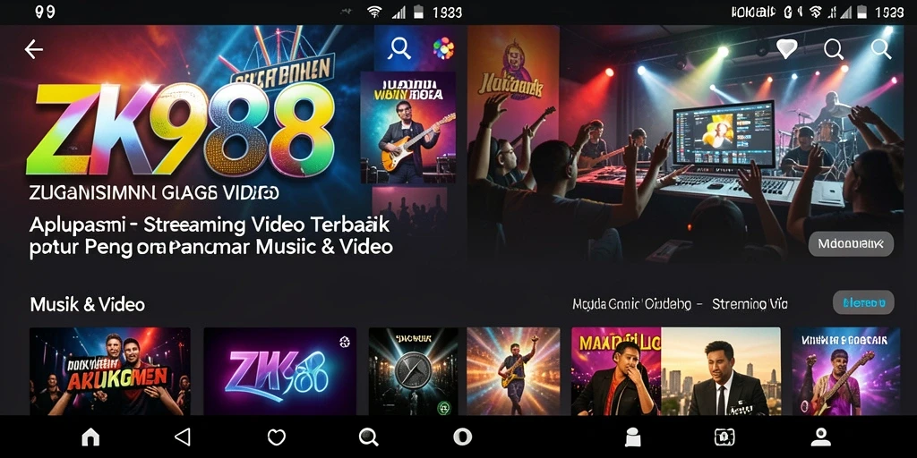 Antarmuka ZK988 yang menarik untuk pengalaman Streaming Video.